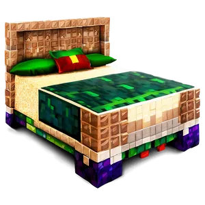 Animated Minecraft Bed Png Fvq86 PNG Image