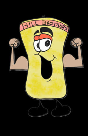 Animated Muscle Sponge Character PNG image with transparent background