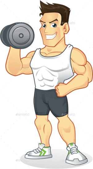 Gym Male Cartoon Png, Transparent Png PNG image with transparent background