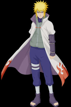 Animated Ninja Hero Minato PNG image with transparent background