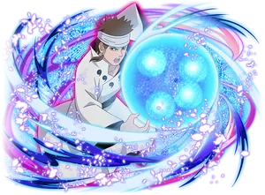 Animated Ninja Performing Rasengan PNG Image