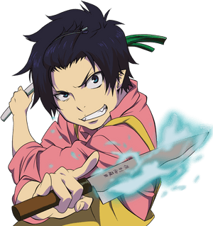 Rin Okumura, Yassine Dante, Sasori 赤砂のサソリ And Emma - Rin Okumura Chef PNG image with transparent background