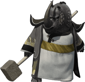 Master Thundering Rhino - Kung Fu Panda 2 Master Thundering Rhino Death PNG image with transparent background