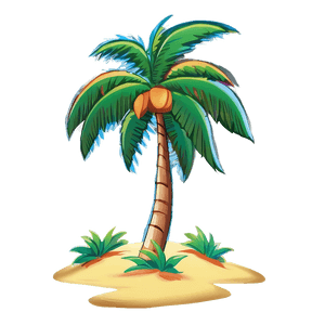 Animated Palm Tree Graphic PNG tfm PNG