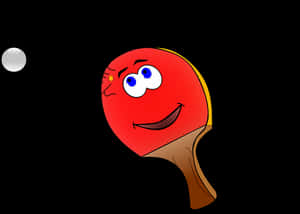 Animated Ping Pong Paddleand Ball PNG image with transparent background