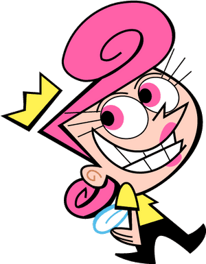 Animated Pink Haired Character Walking PNG with transparent background