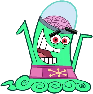 Animated Plankton Character PNG Image