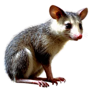 Animated Possum Drawing Png 06112024 PNG Image