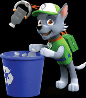 Animated Pup Recycling Adventure PNG image with transparent background