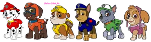 Animated Pupsin Uniforms PNG Image