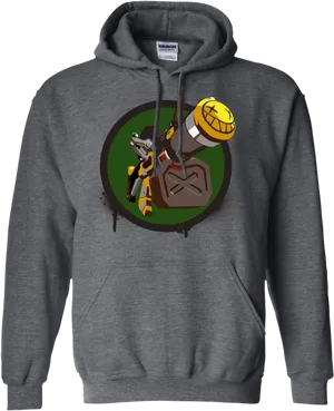 Animated Raccoon Thug Life Hoodie PNG Image