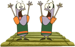 Camp Lazlo Characters Chip And Skip On A Raft - Chip And Skip, HD Png Download PNG with transparent background