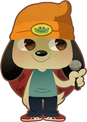 Animated Rapper Dog Character PNG Image