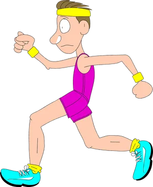 Animated Runnerin Action PNG Image