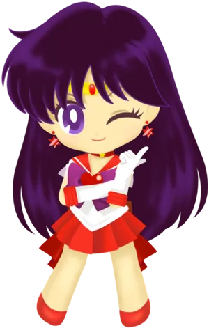 Animated Sailor Character Winking PNG Image