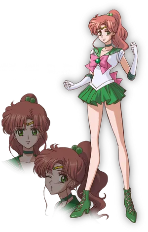 Animated Sailor Senshi Character PNG Image