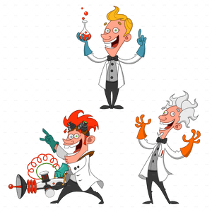 Set Of Cheerful Scientists - Transparent Scientist Clipart, HD Png Download PNG with transparent background