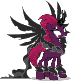 Animated Shadow Pony Illustration PNG Image