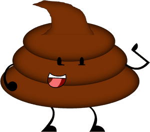 Animated Smiling Poop Emoji PNG image with transparent background