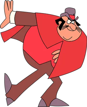 Animated Sneaky Character_ Tiptoeing PNG Image