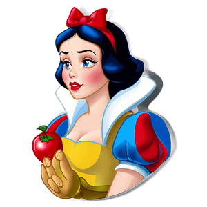 Animated Snow White Portrait PNG 05062024 PNG image with transparent background