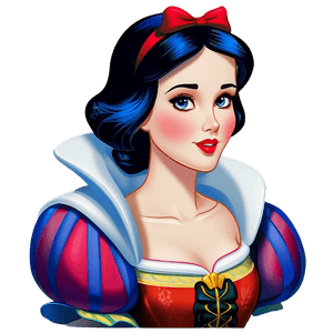Animated Snow White Portrait PNG dxp91 PNG image with transparent background