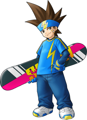 Animated Snowboarder Character PNG image with transparent background
