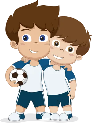 Animated Soccer Buddies PNG Image