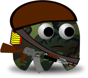 Fictional - Pacman Soldier, HD Png Download PNG