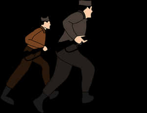 Animated Soldiers Marching Silhouette PNG image with transparent background