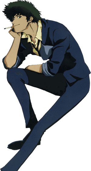 Animated Space Cowboy Smoking PNG image with transparent background