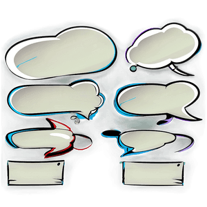 "Animated Speech Bubble PNG Assets" 52 PNG