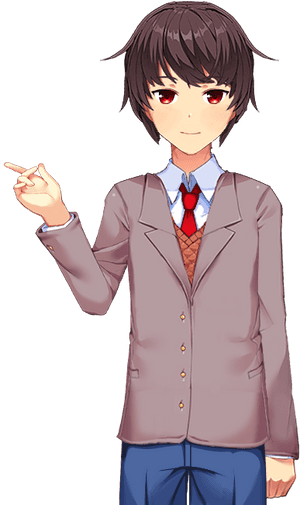 Mc Doki Doki Literature Club, HD Png Download PNG image with transparent background