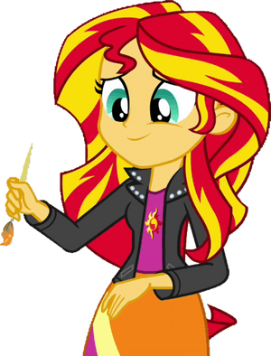 Sunset Shimmer Vector By Ytpinkiepie2 - Mlp Eg Sunset Shimmer Cute, HD Png Download PNG with transparent background