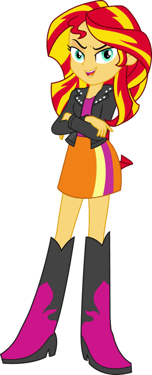 Equestria Girls Sunset Shimmer Vector By Icantunloveyou - Equestria Girl Sunset Shimmer, HD Png Download PNG with transparent background