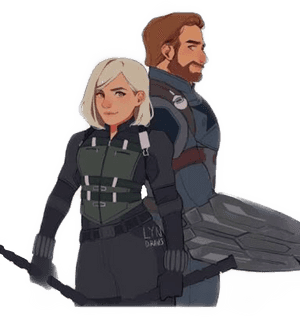 Transparent Black Widow Marvel Png - Capitan America Y Black Widow, Png Download PNG image with transparent background