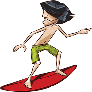 Cartoon Surfing Royalty-free - Cartoon Surfer Png, Transparent Png PNG with transparent background