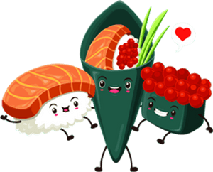 Japanese Cuisine Cartoon - Sushi Png Cartoon, Transparent Png PNG with transparent background