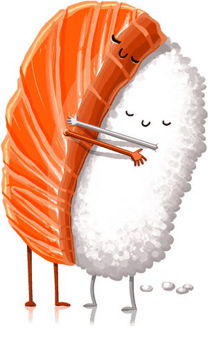 Sushi Hug, HD Png Download PNG with transparent background