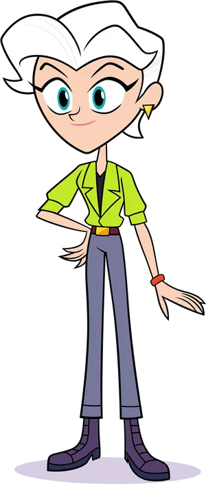 Animated Teen Character Standing PNG Image