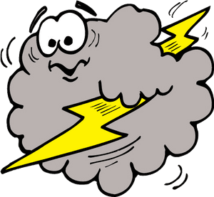 Lightning Cloud Thunderstorm Clip Art Cliparts Free - Lightning And Cloud Clipart, HD Png Download PNG image with transparent background