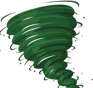 Tornado Download Storm - Transparent Green Tornado Png, Png Download PNG with transparent background