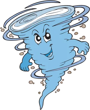 Animated Tornado Character PNG Image