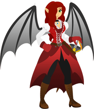Vampire Anime Girl PNG HD PNG with transparent background