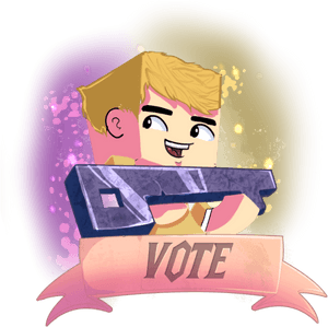 Animated Voting Advocate Character PNG image with transparent background
