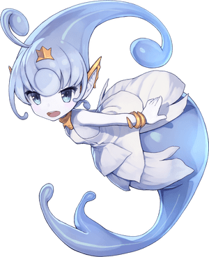 Animated Water Genie Character PNG image with transparent background