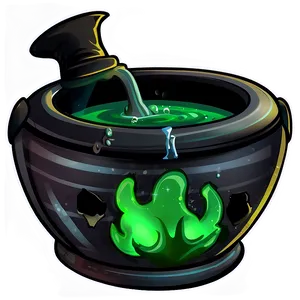 Animated Witch Cauldron Png Hih PNG Image