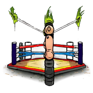 Animated Wrestling Ring Scene Png Ova PNG Image