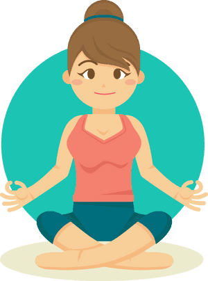Cartoon Yoga Practicing Teacher Teaching Transprent - Yoga Cartoon Png, Transparent Png PNG image with transparent background