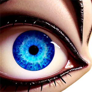 Anime Blue Eyes Png 06122024 PNG Image